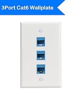 3port cat6 wallplate