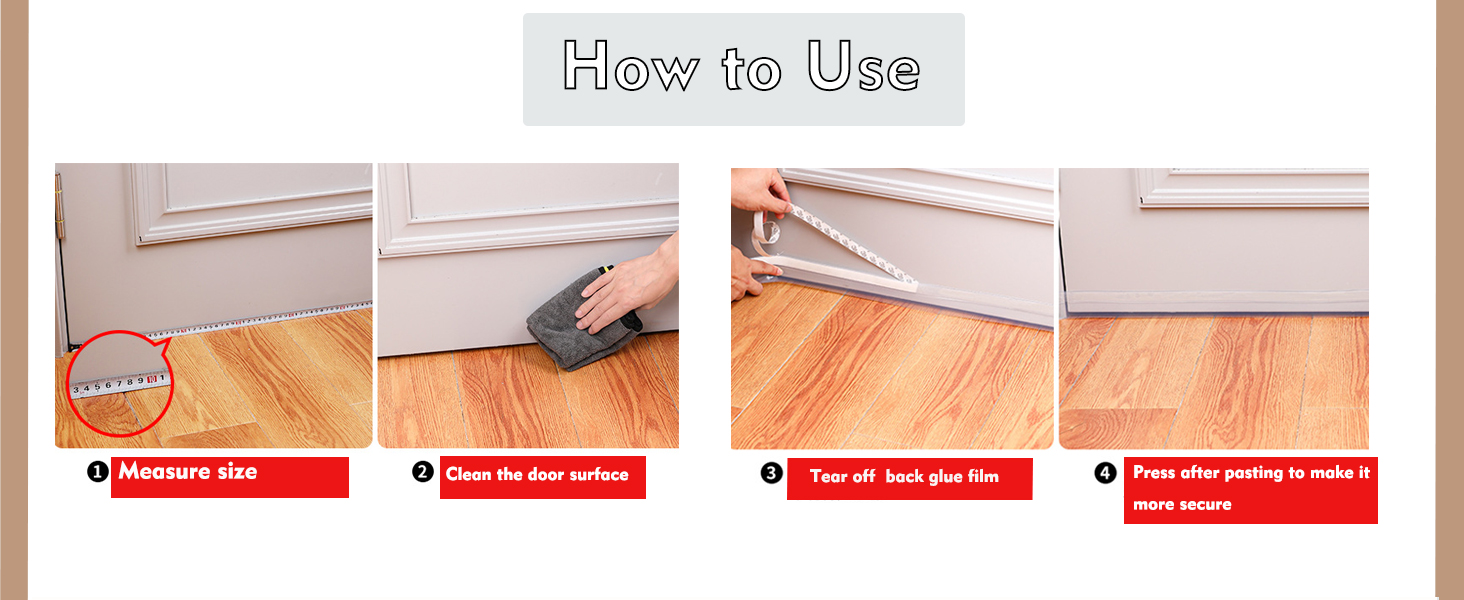 The door seal strip can be used on the bottom of doors & windows