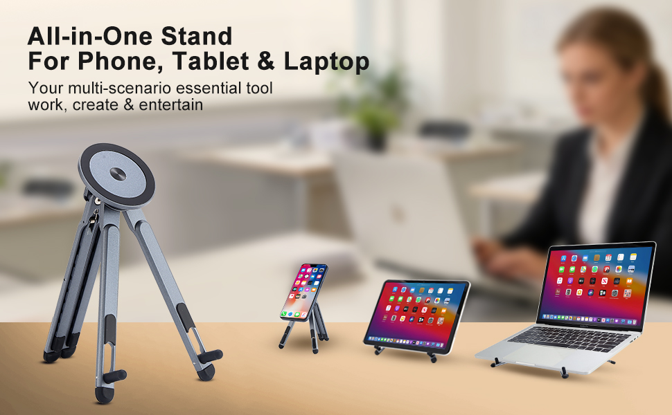 all in one stand for phone tablet laptop