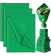 60 Sheets Green Tissue Paper Bulk, PLULON Gift Wrapping Tissue Paper for Packaging 14 x 20 Inch A...