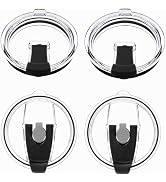 Accfore 30 oz Tumbler Lids,4 Pack Spill-proof Splash Resistant Covers for Tumblers Cups,Fits for ...