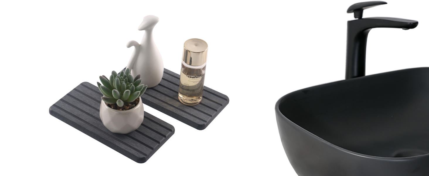 water absorbing stone tray for sink