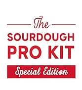 KneadAce Sourdough Starter Kit, 34oz Sourdough starter Jar, 2 x Cotton Rope Banneton Bread Proofi...