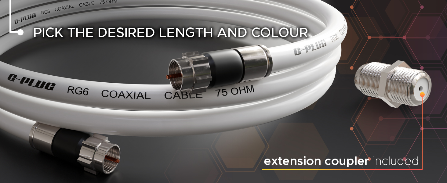 the red length and colour cable