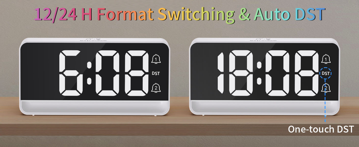 one-touch DST switch makes daylight saving time changes easy