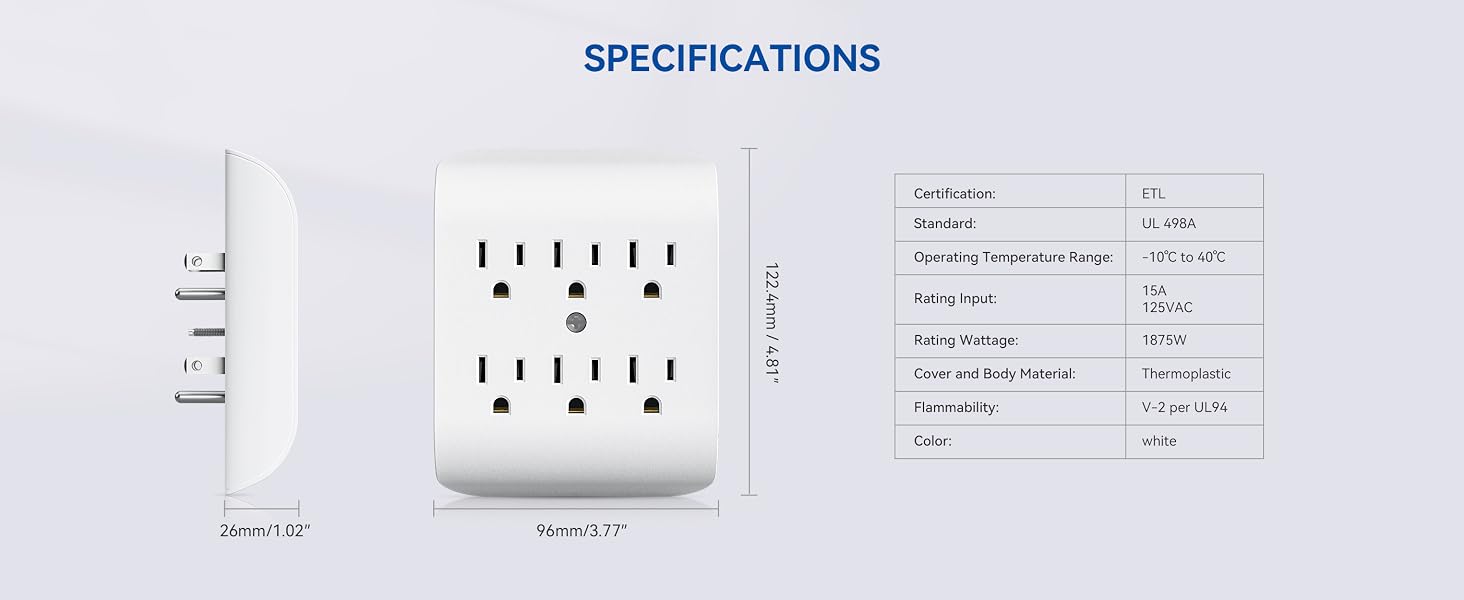 6 OUTLETS EXTENDRE
