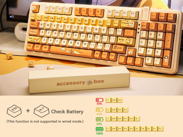 AUSDOM 98Pro Wireless Mechanical Keyboard