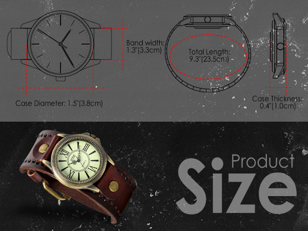Cool punk cuff watch
