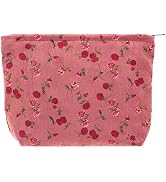 PAZIMIIK Makeup Bags for Purse Zipper Cosmetic Pouch Large Travel Canvas Make Up Organizer Tool P...