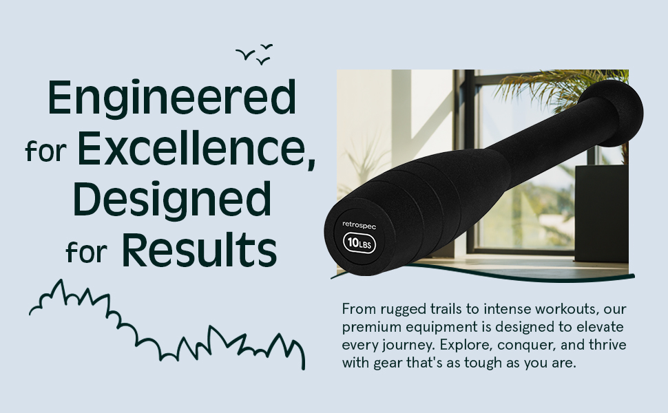 The retrospec heavy club is engineered for excellence and designed for results.