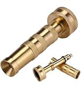 Garden Hose Nozzle Heavy Duty High Pressure Water Sprayer for Garden Spray Patio Outdoor Washer P...