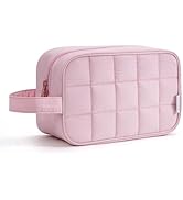 Narwey Travel Toiletry Bag for Women Girl, Travel Bags for Toiletries Traveling Women, Quilted Pu...
