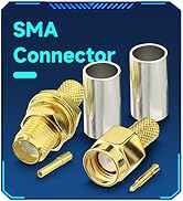 SMA Crimp Connectors Kit SMA Male + SMA Female Crimp Solder Connector Kit