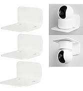 OAPRIRE White Floating Wall Shelves Set of 3 for Security Cameras, Baby Monitors, Speakers & More...