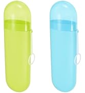 YKuzLx 2 Packs Toothbrush Travel Case, Portable Toothbrush Case with Ventilation Hole for Travel,...