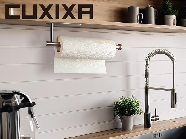 paper towel holder under cabinet