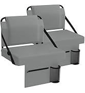 janiry Stadium Seat 2 Pack for Bleachers with Back Support,Portable Bleacher Chairs with Back and...