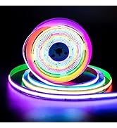 PAUTIX RGB Smart IC COB LED Strip Light Addressable 32.8ft/10m,UL-Listed 24V Color Flowing Strip ...