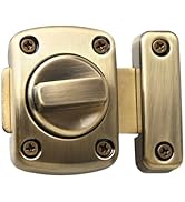 Alise Gate Latch Slide Bolt Latches Lock,Medium Size Safety Double Sided Rotate Gate Hardware for...