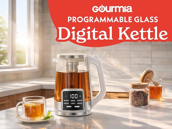 Gourmia Programmable Glass Digital Kettle GDK2365