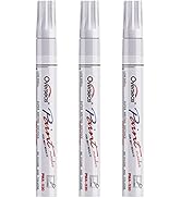 Permanent Paint Markers Pens - 3 Pack White Oil Based Paint Pens, Medium Tip, Quick Drying and Wa...