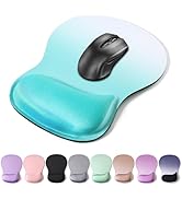 Mouse Pad Wrist Support, Ergonomic Mousepad with Memory Foam Wrist Rest Cushion, Non-Slip Rubber ...