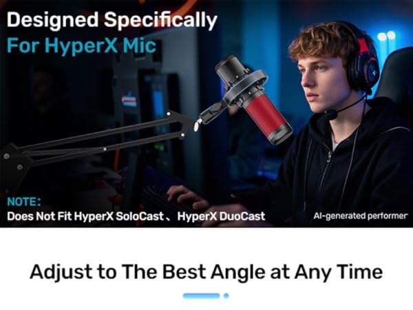 Designed Specificallyfor HyperX Mic