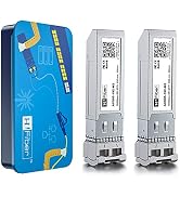 10G Multimode SFP+ LC Module, 10GBase-SR Fiber Transceiver for Cisco SFP-10G-SR, Meraki MA-SFP-10...