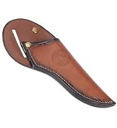 Tourbon Leather Fixed Blade Knife Sheaths Right Side Draw Knives Holder for 2.5" Length Blade Wit...