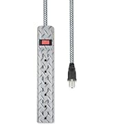 OSKOS Power Strip with 6 Outlets, 4-Foot Power Cord, Built-in Circuit Breaker, UL Listed, Wall-Mo...