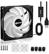 MEGAttA 120mm High Speed 2500 RPM Low Noise External Cooling Fan,for Receiver,Raspberry, PlayStat...