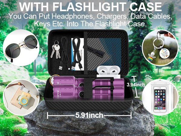 WITH FLASHLIGHT CASE