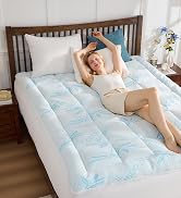 bamboo mattress pad topper protector cover 100% waterproof water-resistant cooling
