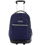Travelers Club 20" Rolling Backpack with Laptop Compartment, Midnight Blue