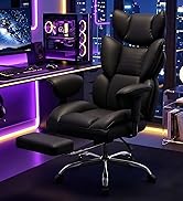 DUMOS Big and Tall Home Office Desk Chair, Gaming Computer Chair, Executive Ergonomic Chair with ...