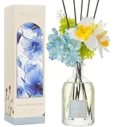 COCORRÍNA Reed Diffuser - Ocean Mist & Sea Salt 8.5 Fl.oz/ 250ml Flower Diffuser with 8 Sticks, R...