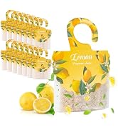 18 Pack Lemon Scented Sachets for Drawer and Closet | Long Lasting Fresheners for Home & Closet, ...