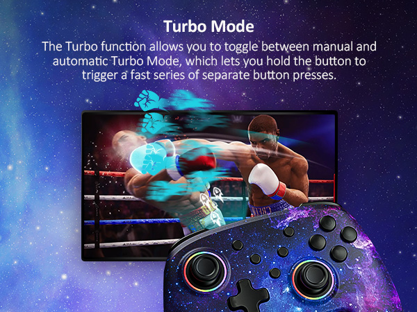 Wireless controller features Turbo Function