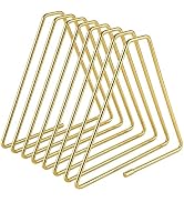 ZYFOFFICE Gold Expandable Bookends for Desk, 7 Slot Adjustable Book Rack, 2"-15.7" Telescoping De...