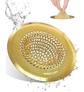Wokdada Gold Sink Strainer, Reversible Mesh Sink Strainer with 304 Stainless Steel, Revolutionary...