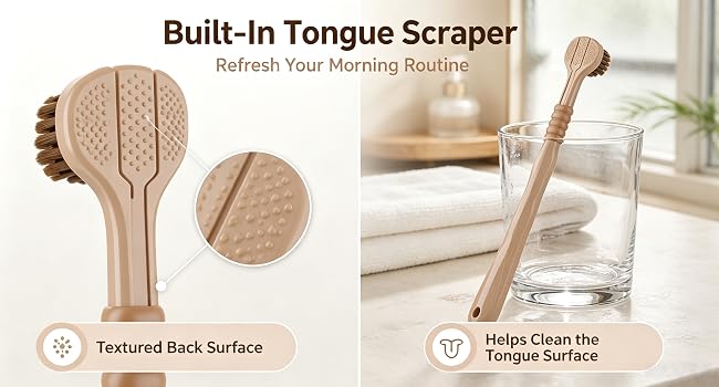 Integrated Tongue Cleaner for Fresher Breath