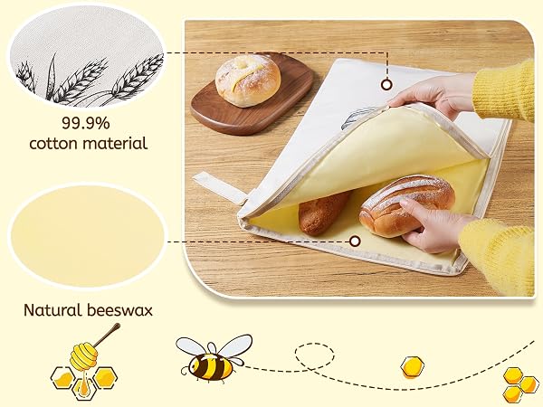 beeswax bread bag