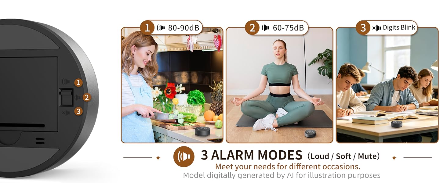 3 alarm modes
