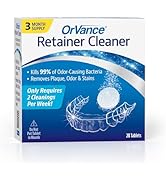 OrVance Retainer Cleaner Tablets (3 Month Supply) | Only 2 Cleanings Per Week Required | Removes ...