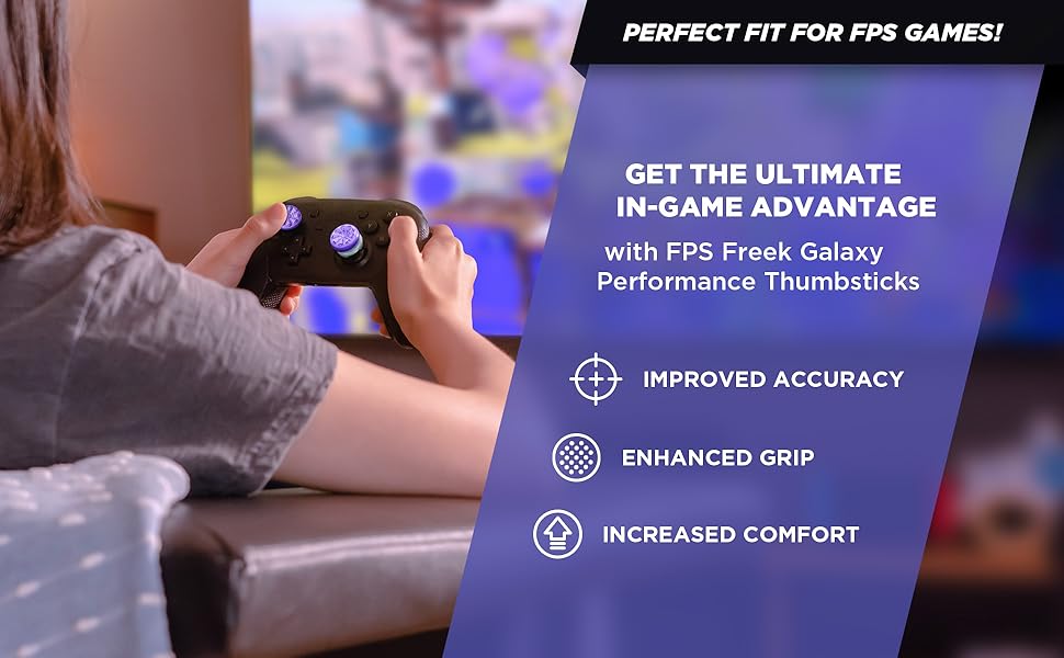 Galaxy Thumb Stick Nintendo Switch KontrolFreek Thumb Grips