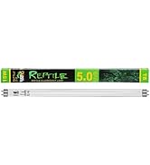 LUCKY HERP 18inch 15W T8 UVB 5.0 Reptile Light, UVA UVB Bulb, Fluorescent Lamp for Reptiles Amphi...