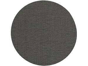 You can cut the baking mat into a circle.