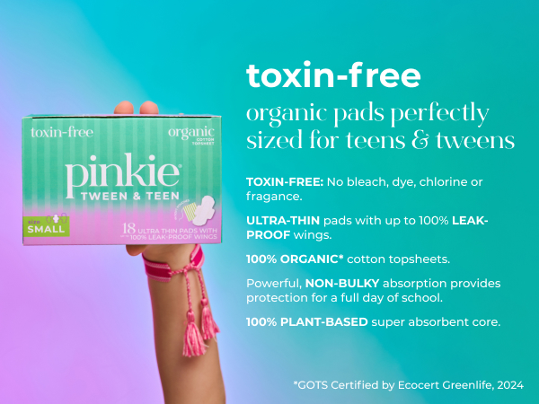 pads perfect for teens and tweens