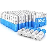 Voniko - Premium Grade AA Batteries - (100 Pack) - Alkaline Double A Battery - Ultra Long-Lasting...
