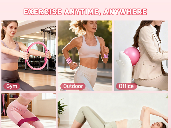 Pilates Kit with Ankle Weights 2LB